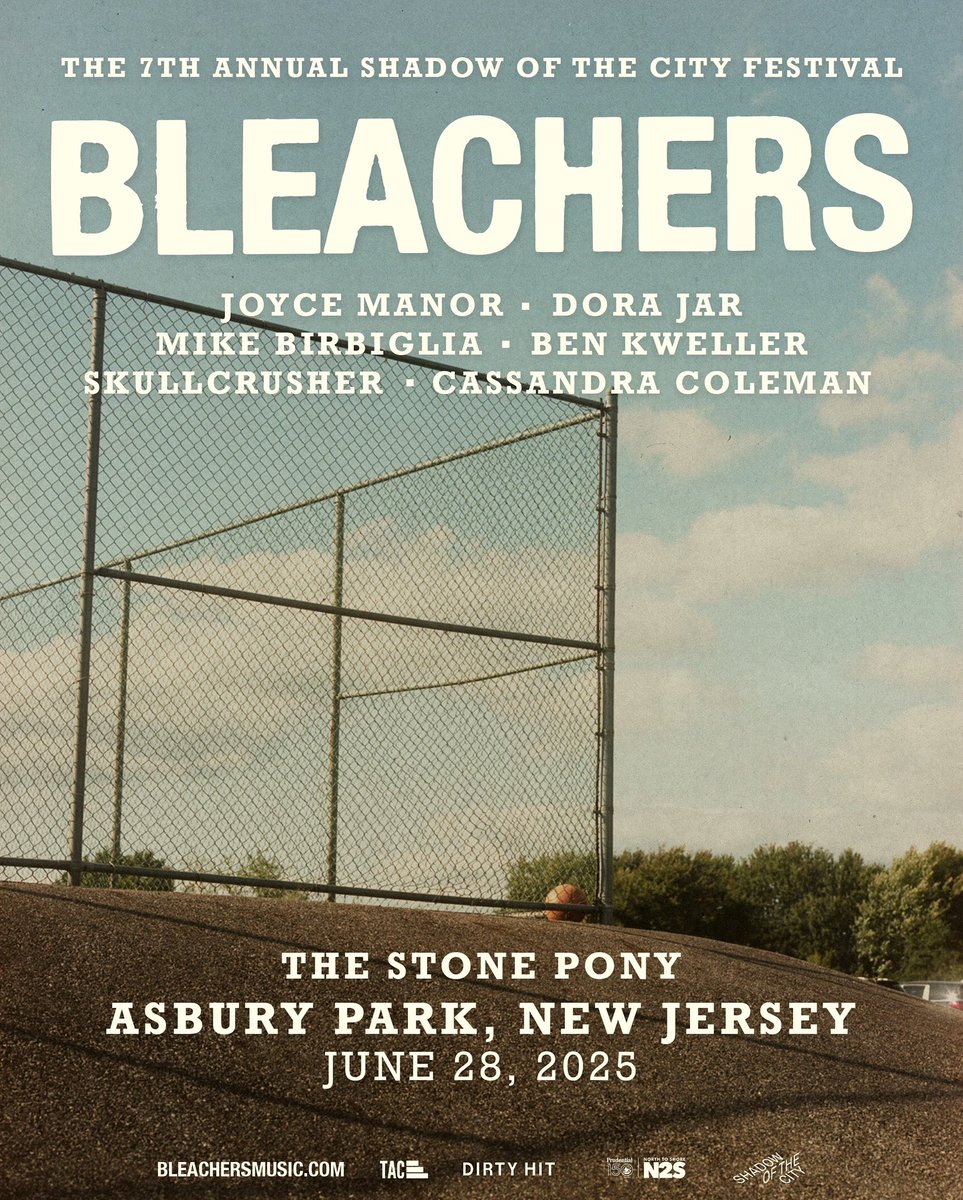 A limited number of tickets to Bleachers sold out Shadow of the City Festival have been released.

we wanted to make this year more comfortable space wise, so we’re closing down 1st ave to expand the festival + make more room for everyone. 

tickets at — shadowofthecity.ffm.to/east