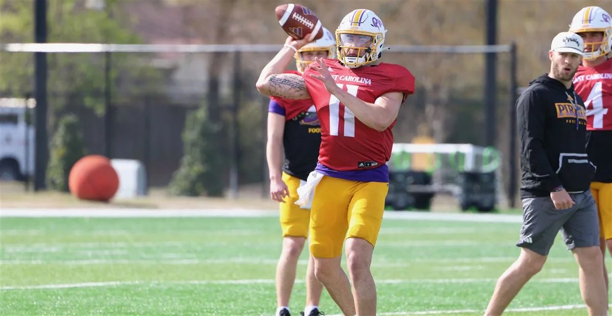 Matt Zenitz (@mzenitz) on Twitter photo Quarterback transfer Jake Garcia visited Michigan this week, a source tells <a href="/CBSSports/">CBS Sports</a>.
Garcia, a former top-50 overall recruit who began his career at Miami, threw for 1,426 yards at ECU last year. Between Miami and ECU, he spent a year at Missouri.
247sports.com/college/michig… Quarterback transfer Jake Garcia visited Michigan this week, a source tells <a href="/CBSSports/">CBS Sports</a>.
Garcia, a former top-50 overall recruit who began his career at Miami, threw for 1,426 yards at ECU last year. Between Miami and ECU, he spent a year at Missouri.
247sports.com/college/michig…