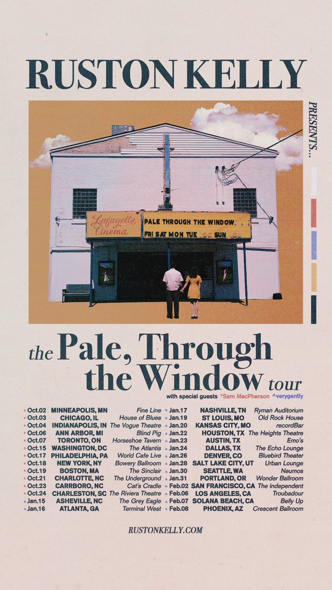 TICKETS ON SALE NOW lemme see youuuuu rustonkelly.com/tour