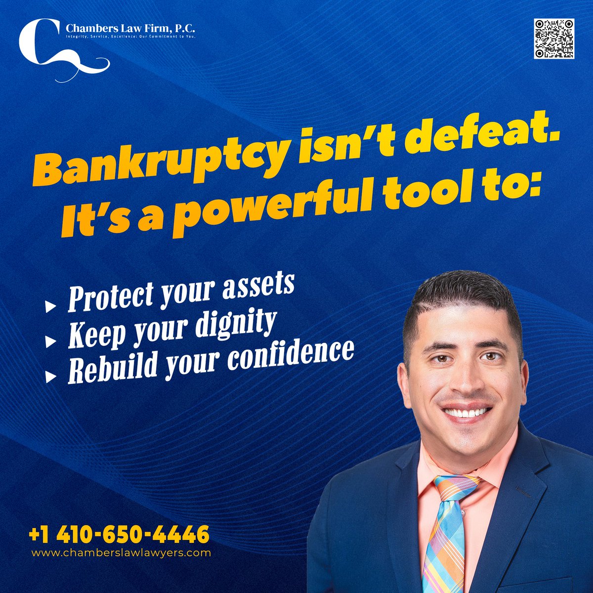 chamberslawfir's tweet photo. Bankruptcy isn’t defeat — it’s a fresh start.
✅ Protect your assets
✅ Rebuild your confidence
✅ Take back control

💼 Struggling with debt? You’re not alone.
📞 Call +1 410-650-4446 or visit 
https://t.co/NnwVn4ZHF2 for a FREE consult.

#BankruptcyRelief #MarylandLawyer https://t.co/Hbv4nbcXXL