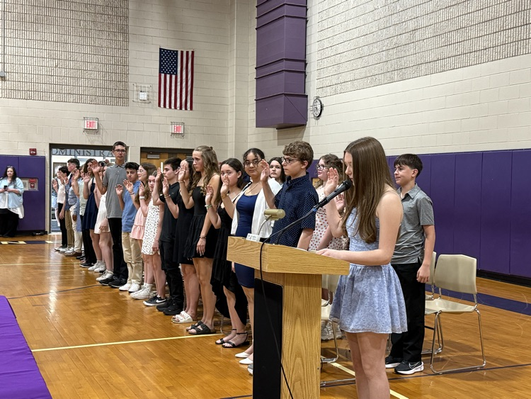 Way to go to our newly inducted National Jr. Honor Society members. These fine students exemplify what it means to live out each of the NJHS pillars! What a beautiful ceremony and celebration of their hard work!