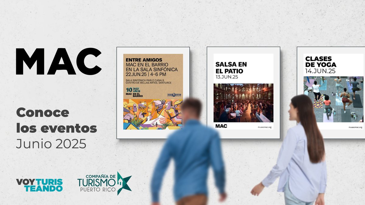 Voy Turisteando (@voyturisteando) on Twitter photo Visita el Museo de Arte Contemporáneo 🎨 y disfruta de su vibrante programación cultural y eventos especiales.
📲 Baja el app de Voy Turisteando, explora más lugares cerca de este y poncha tu pasaporte digital🤳
<a href="/CTPuertoRico/">Puerto Rico Tourism Company</a>
<a href="/museomacpr/">Museo de Arte Contemporáneo de Puerto Rico</a>
#TurismoCultural #YoTuristeoDondeVivo Visita el Museo de Arte Contemporáneo 🎨 y disfruta de su vibrante programación cultural y eventos especiales.
📲 Baja el app de Voy Turisteando, explora más lugares cerca de este y poncha tu pasaporte digital🤳
<a href="/CTPuertoRico/">Puerto Rico Tourism Company</a>
<a href="/museomacpr/">Museo de Arte Contemporáneo de Puerto Rico</a>
#TurismoCultural #YoTuristeoDondeVivo