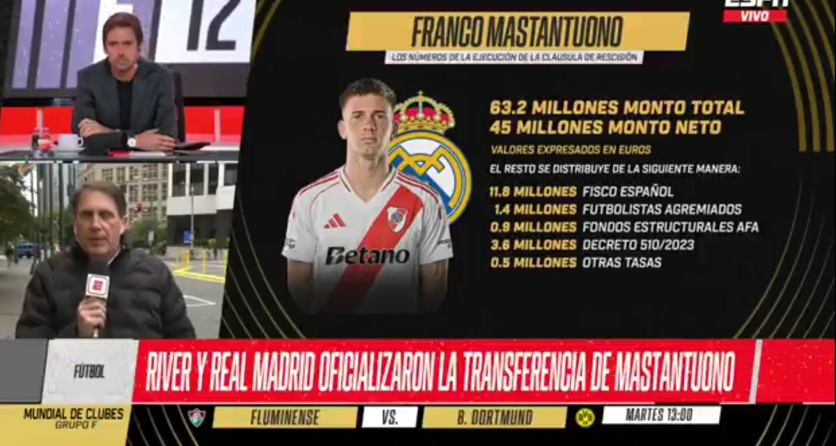 AzulgranaBasket's tweet photo. A mí @RiverPlate @realmadrid y Mastantuono me soban la quena.....

Pero pero pero pero.......

El desglose de dónde van a parar los millones que pone el #RealMadrid es formidablemente claro, y que lindo que sería que todas las negociaciones expongan los números así de claro. 
La transparencia es lo que hace más creíble a los dirigentes