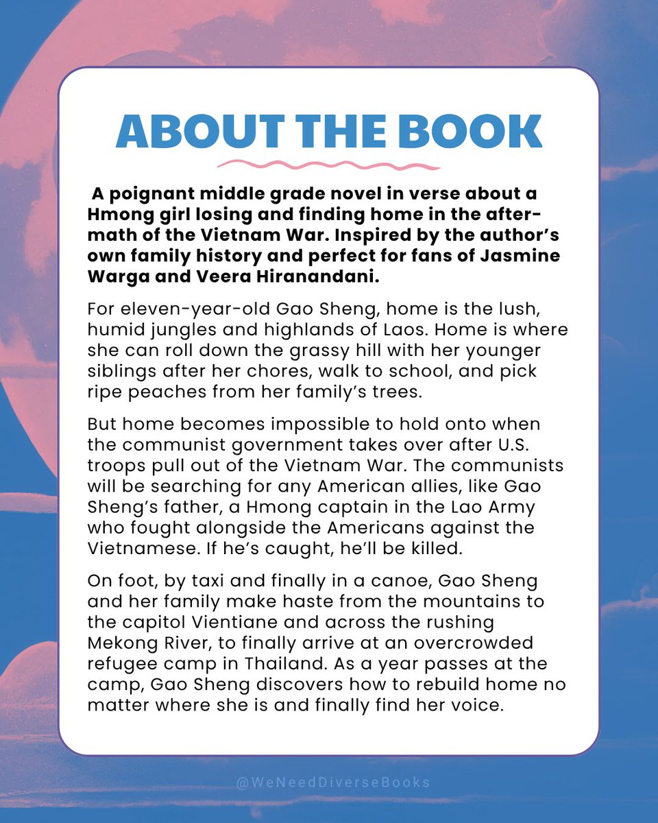 WNDB is proud to unveil the beautiful cover for A YEAR WITHOUT HOME by V.T. Bidania, forthcoming from Nancy Paulsen Books (Penguin Kids) on January 6th, 2026!

🎨 Cover illustration by Christina Chung

📖 bit.ly/3HKh4sf