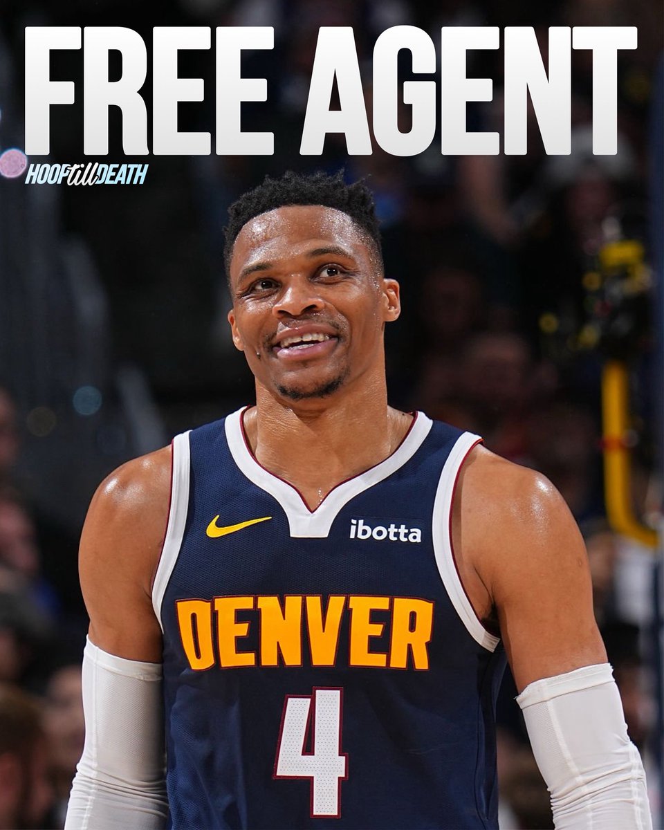 hooptilldeath's tweet image. Russell Westbrook has declined his $3.4 million option and will become a free agent this upcoming summer. Who will be acquiring Brodie this offseason?
Per @TheSteinLine
