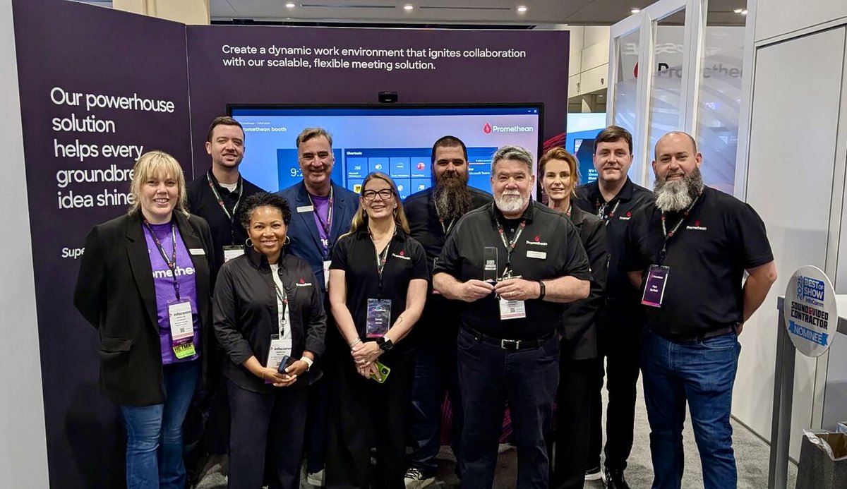 Final day of <a href="/InfoComm/">InfoComm</a>! If you haven't stopped by yet, visit us at booth #4787 to meet a workplace expert, grab a drink and get hands-on with the tech to see how effortless hybrid teamwork can be. PLUS, you'll be entered to win a new e-bike just for participating! #InfoComm