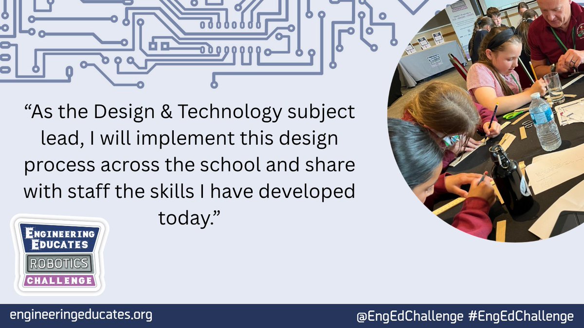 #EngEdChallenge workshops don’t just provide an immersive day of hands-on practical engineering activities for learners, they also provide teacher CPD led by subject specialists. 
Register your interest NOW for the next academic year. 
ow.ly/GSfa50W8Xoi