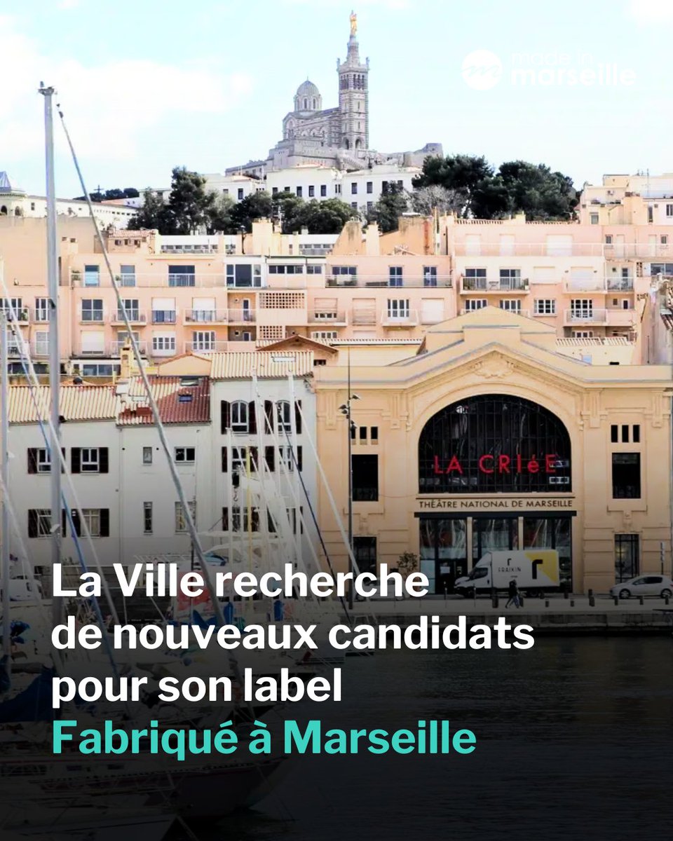 📣 Après une première édition organisée en mars, la municipalité relance un appel pour désigner les futurs lauréats de son label "Fabriqué à Marseille".

➡️ tinyurl.com/bd2yusmk