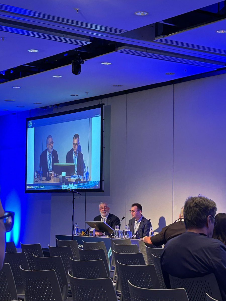 JMA Session 2 “Nano- and new technologies in diagnosing and treating allergies” 
Chairing: Fabio Ryser - ENT Section JM representative and Dr Costas Pitsios-ExCom member! #EAACI2025 <a href="/EAACI_HQ/">EAACI</a>