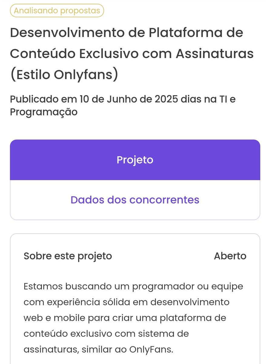 scaique_dev's tweet image. queria muito trabalhar nesse projeto pq isso já foi uma ideia pra mim, mas o workana não aceita meu perfil, já faz MESES, pqp o tanto de projeto bom que vejo lá e não posso me candidatar