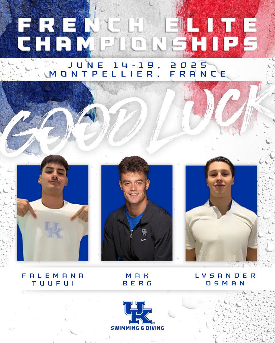 These three are feeling: ELITE. 🇫🇷

#WeAreUK | #FrenchChampionships