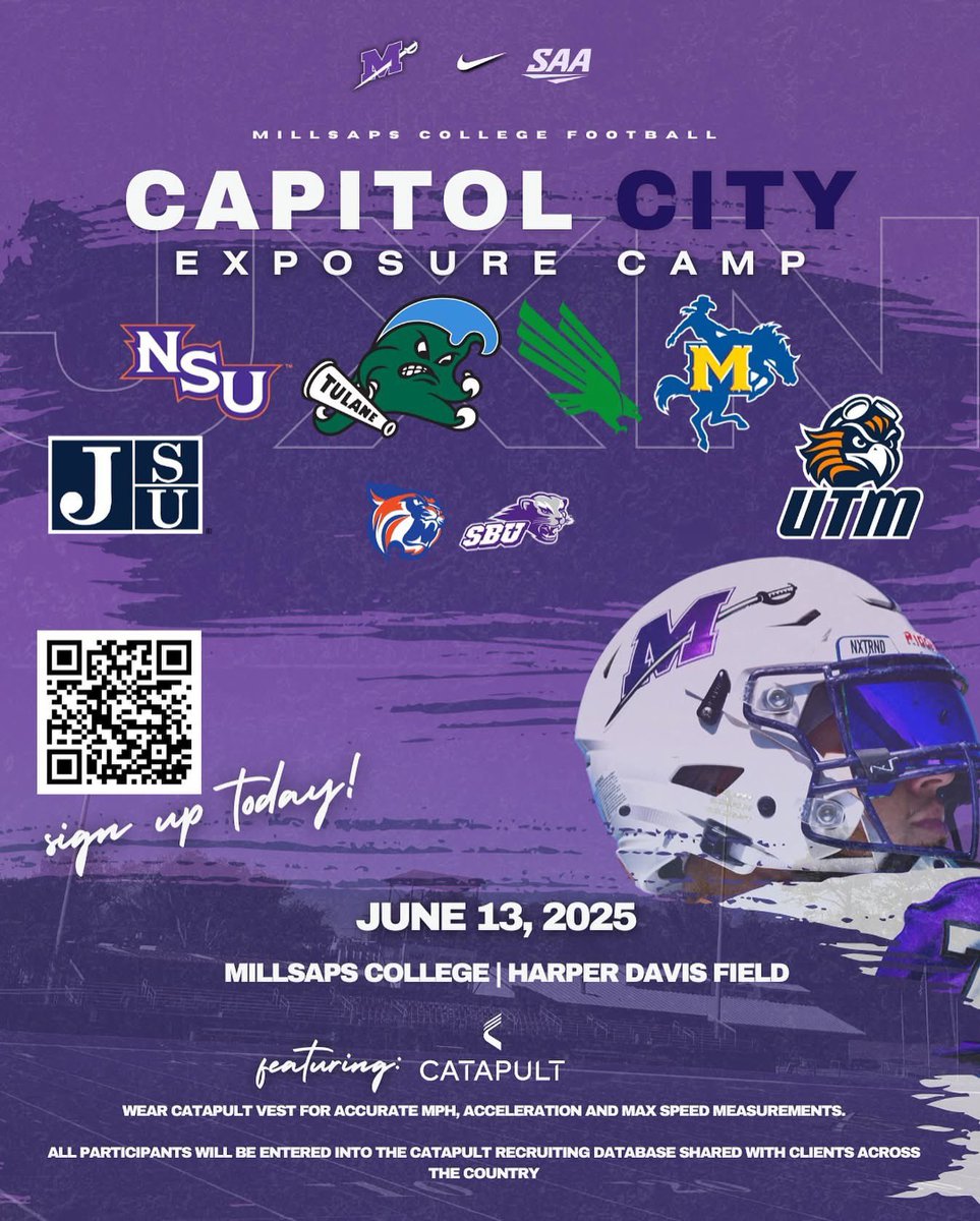 Aaron_Tenner's tweet image. I will be attending millsaps Capitol city exposure camp #2026 @coachrgarza @1gbennett18 @Coach_Cotton713 @CoachPappalardo @CoachPackard35