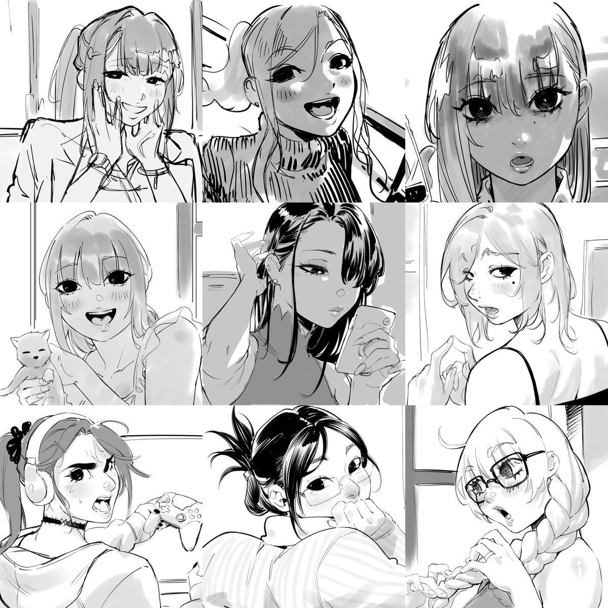 In a bit of retro-active lore, all of these girls are part of the bunny inquisition— If you’ve seen all the nsfw comic pages, how are you liking them so far? (If you havent seen them, they are all available in my pawtreeon page! Link in bio)