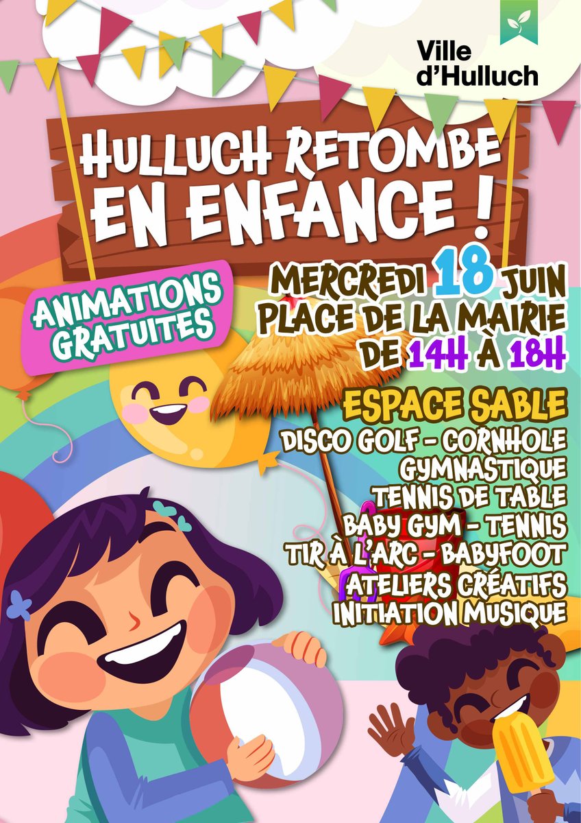 🙌🆕🥳 La semaine prochaine sur la place de la mairie, les 18 et 20 juin, la municipalité organise 2️⃣ événements gratuits et ouverts à tous, aux plus petits comme aux plus grands 🤗

#LensLievin #PasdeCalais