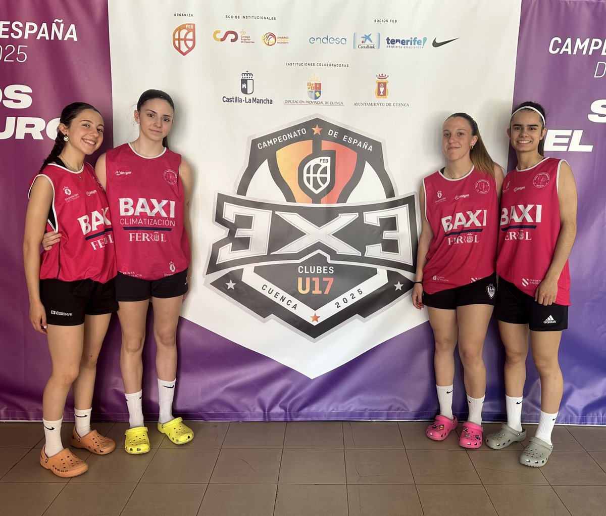 Nuestras chicas del equipo 3x3 U17 comienzan hoy su camino en el Campeonato de España🏀

El primer partido será hoy a las 21:10 contra <a href="/ibaetabasket/">IDK EUSKOTREN</a> 

Todos los partidos se podrán seguir por Canalfeb TV 

¡Mucha suerte!💙

<a href="/FGB_Baloncesto/">FGB</a> 

#humildadytrabajo