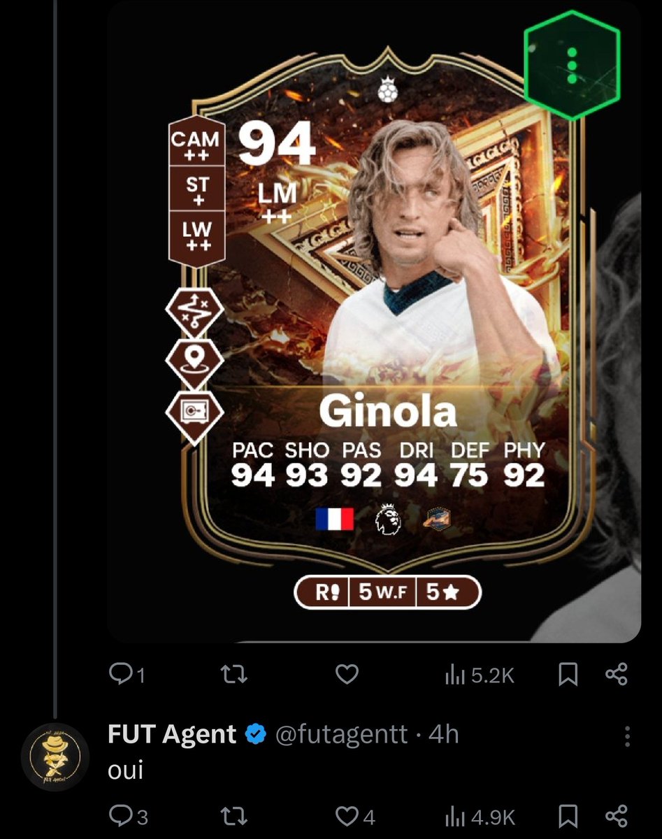 ThienWD10's tweet photo. @highfeet3 @EliJnr4 @FUT_Yapper For this striker evo its not. Its at least 4 max positions https://t.co/M1fmXu6FKn