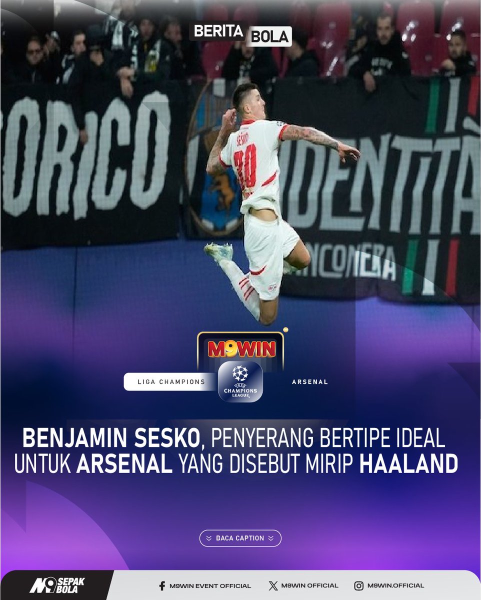 Felin_CL's tweet photo. Benjamin Sesko, Penyerang Ideal untuk Arsenal yang Mirip Haaland
https://t.co/l7rRCbwGFB
baca caption hanya dihttps://web.facebook.com/felinclarisssa/
#m9win #m9winnews #m9winberita #viral #beritaterkini #beritaviral #beritahot #berita #info #BenjaminSesko #Arsenal #Haaland https://t.co/bkjrZzZNGl