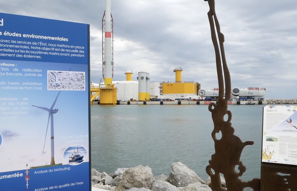 🌬️🌊⚡️#energie #Occitanie : Après plus de 600 millions d’euros investis, le projet pilote d’éolienne flottant en mer prend forme. Le 2 juin a eu lieu l’assemblage des premières éoliennes flottantes d’Occitanie qui devraient être mises en service à la fin de l’année 2025.