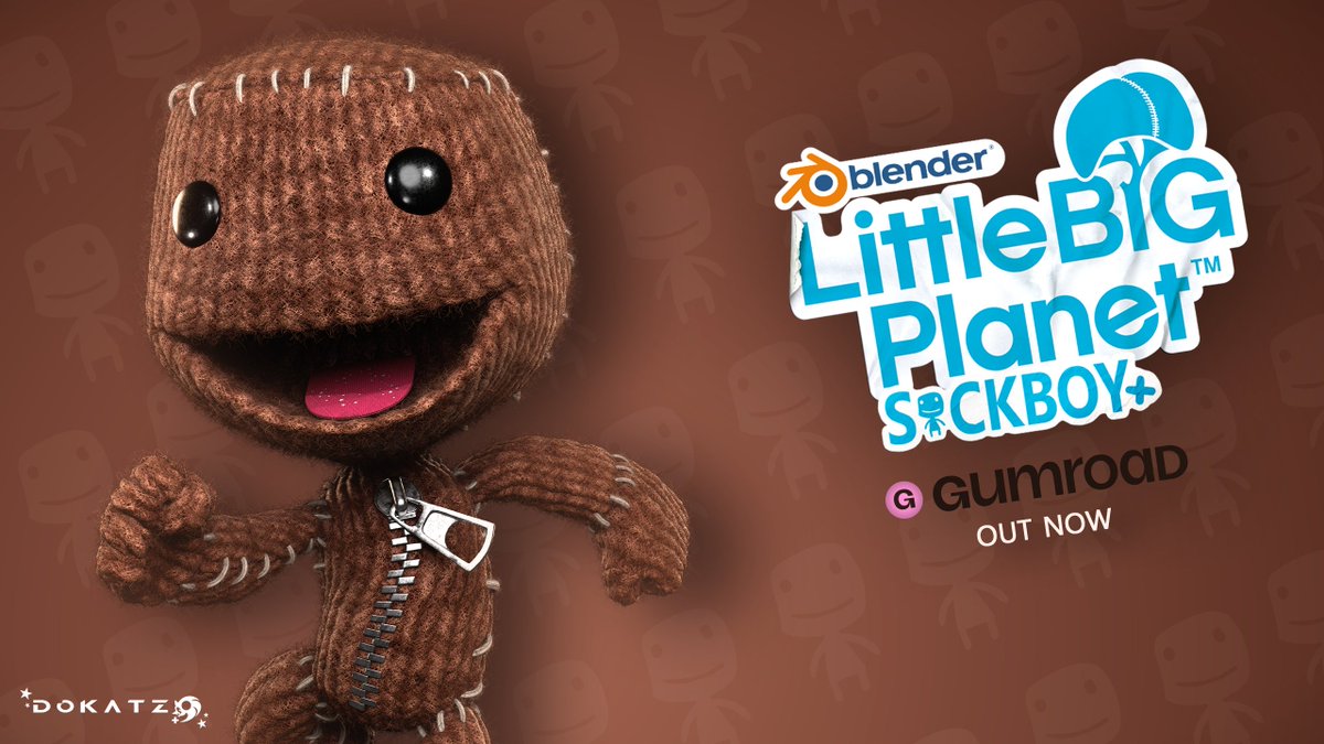 dokatzo's tweet image. SackBoy+ ( Blender 4.4 Rig ) FREE
OUT NOW !!!
Download Links:
GUMROAD ( SackBoy+ ): dokatzo.gumroad.com/l/yepor
GUMROAD (THE POD): dokatzo.gumroad.com/l/tjaif
Release animation: youtu.be/HxnC43btMRo
Socials: linktr.ee/Dokatzo
Make sure to credit