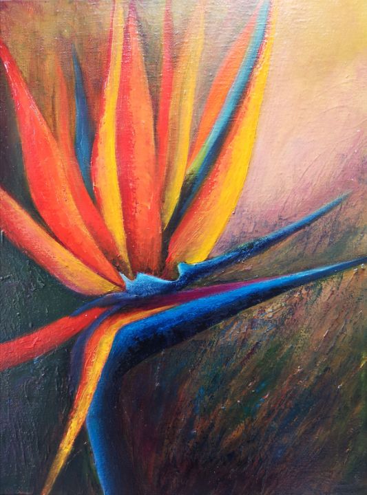donnamcgee's tweet photo. Art of the Day: "Bird of Paradise". View at: https://t.co/5JwbusuRSr https://t.co/6vhU16nZ1a