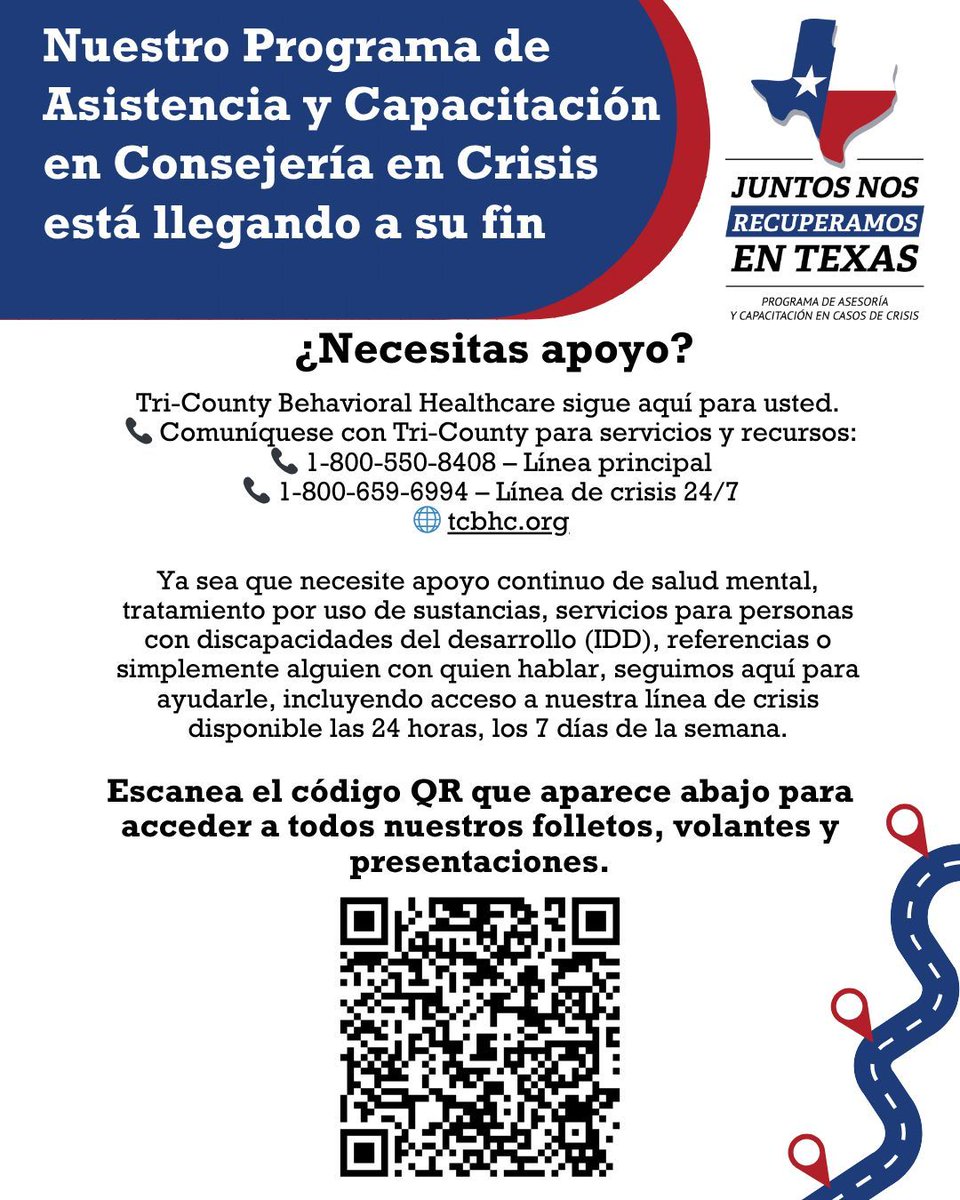 📢 As we begin wrapping up our Crisis Counseling Assistance and Training Program, we thank our community for allowing us to serve and support. 💙 
To access our presentations, mental health tipsheets, and outreach materials, please visit:
👉 drive.google.com/drive/folders/…
#CCP