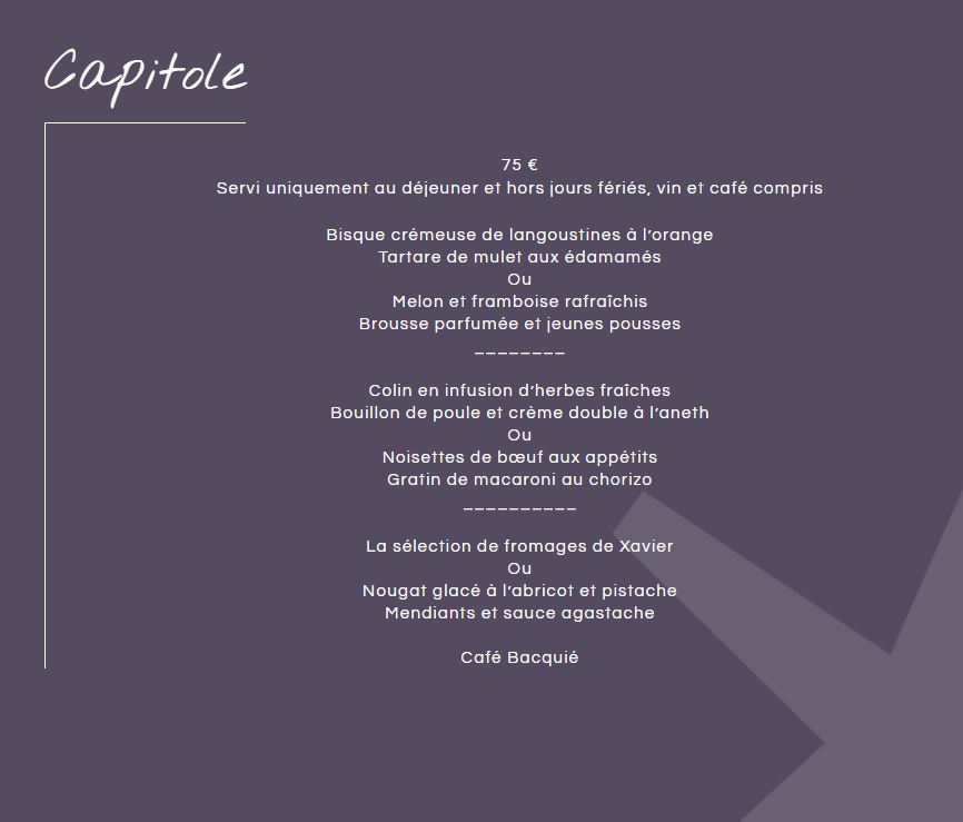 Voici le menu de la semaine.
Bonne semaine !