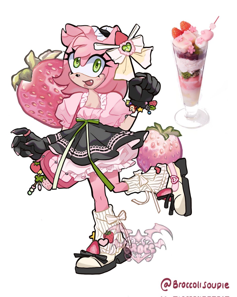 BroccoliSoupie's tweet photo. saw this parfait and went "yep that's Amy"
#amyrose #artmoots #SonicRacingCrossWorlds #SonicTheHedeghog https://t.co/oxt4lvIhxT