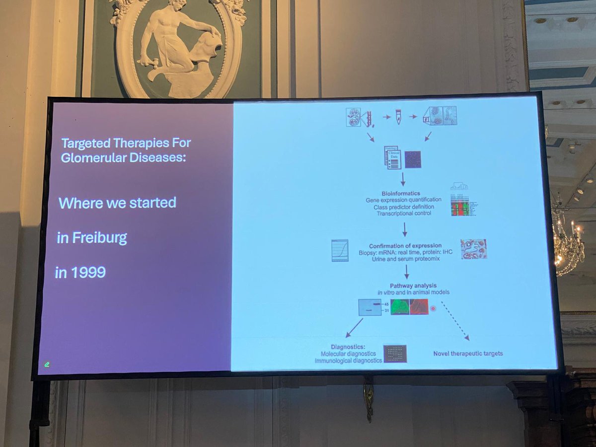 ISGDtweets's tweet image. 💫 KEYNOTE LECTURE 💫
Prof. @KretzlerM brilliant lecture! 🔥 Retrieving disease information to get back to patients through the NEPTUNE Network 🎯 
Full circle 1999-2025 🔄 #PodocyteConference 🐙
@PodocyteIPC @MiKTMC @Tobias_B_Huber @KSusztak @JochenReiser @rkramann