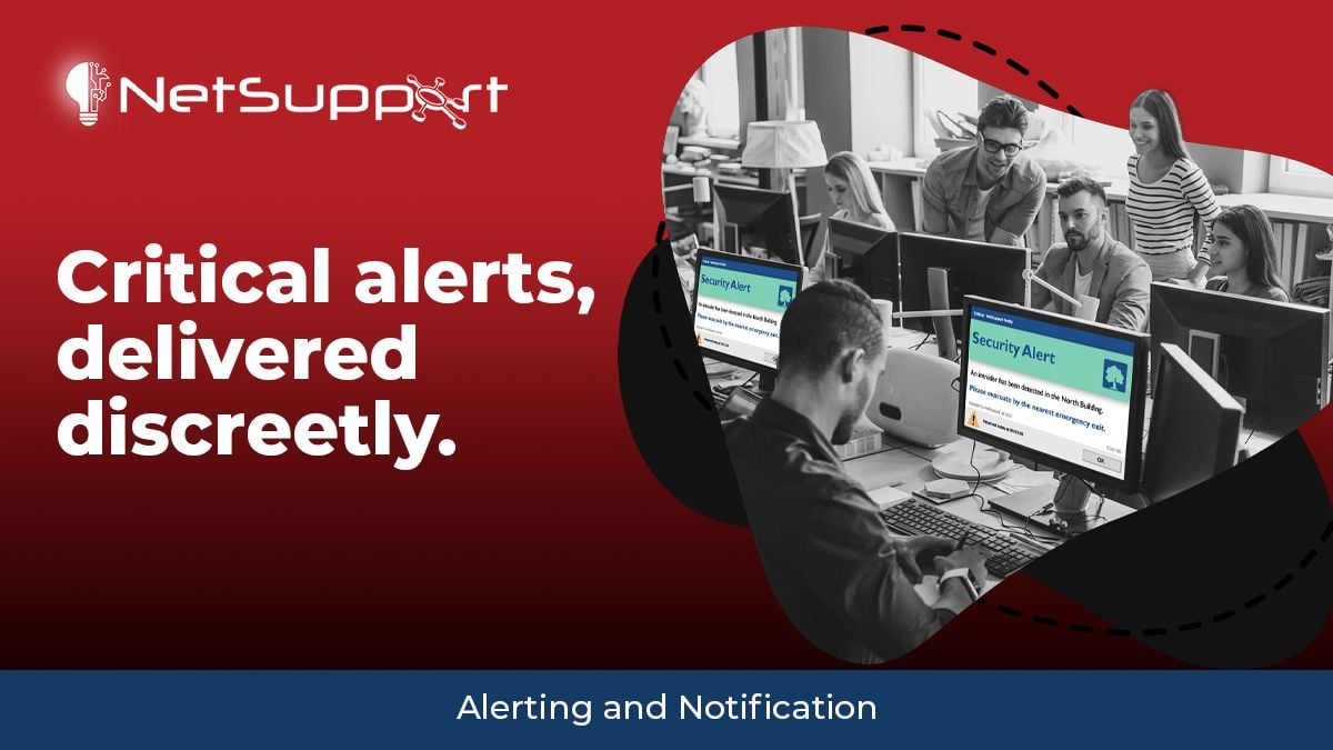 NetSupportICorp's tweet image. Never miss a critical update. NetSupport offers powerful alerting and notification tools to ensure security alerts and vital information are delivered directly and discreetly. buff.ly/U790MCm

#SecurityCommunication #AlertSystem #ITSecurity #ReliableAlerts #NetSupport