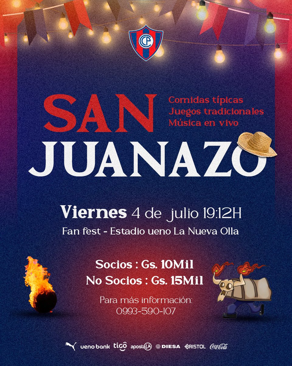 En el Barrio, ¡San Juan dice que sí!
Si querés ser parte de la fiesta más popular y poner un stand de comidas o juegos, comunicate al:
📱0993590107 - <a href="/UliRojasG/">ᴜʟɪ ʀᴏᴊᴀꜱ</a> para más información.

🎶 Vení a Barrio Obrero a conocer esta locura 🎶

🔵🔴🌪️