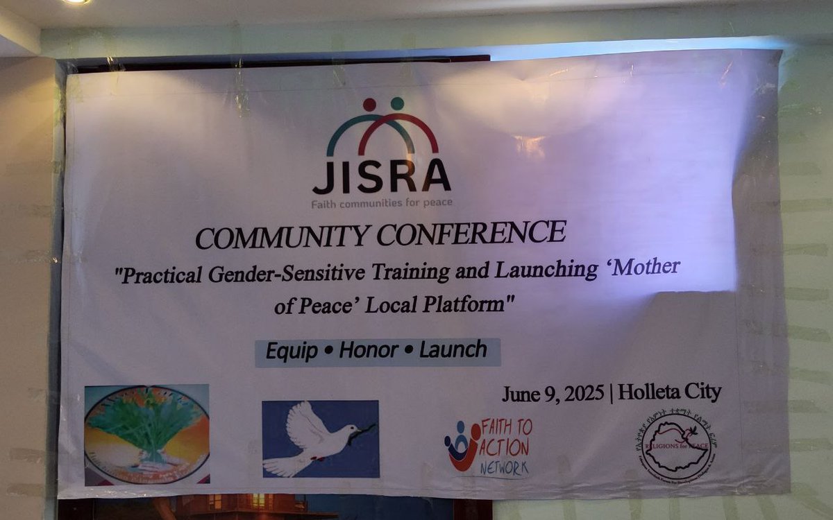 EifddaForyou's tweet image. 🌿 Holeta City is transforming!
Thanks to Ms. Tshay Dodi’s powerful leadership, the "Mother of Peace" platform & School Clubs are empowering women & girls through interfaith peace & gender-sensitive training.
Tree planting marked #EnvironmentDay & our unity for peace & #FoRB!