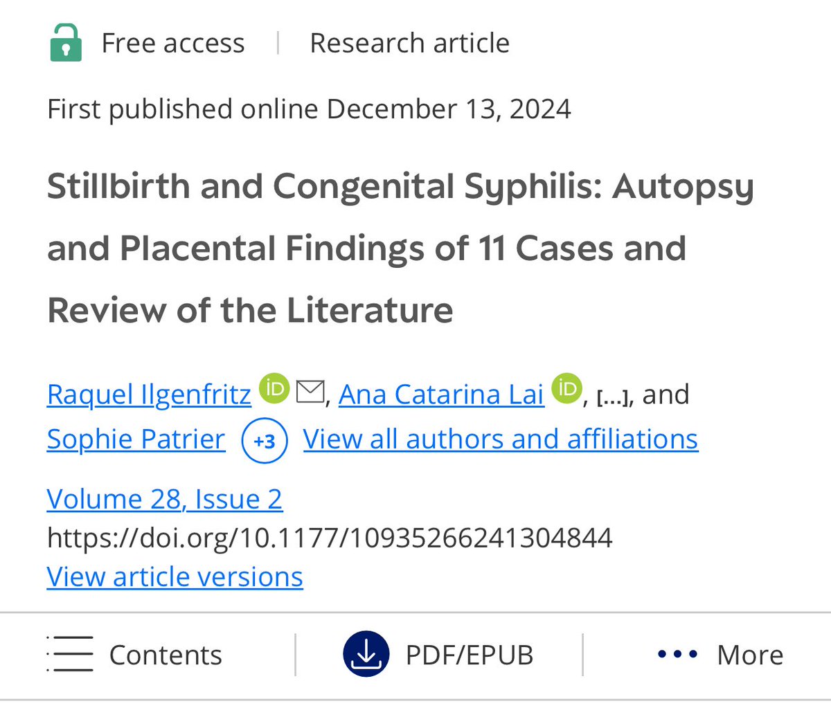 PediDevPath's tweet image. 🚨 New podcast episode!
Hear about the collaborative #PediPath network in Portugal that created this updated view of congenital syphilis!
pedidevpath.podbean.com
Free article access until June 27:
journals.sagepub.com/doi/full/10.11…