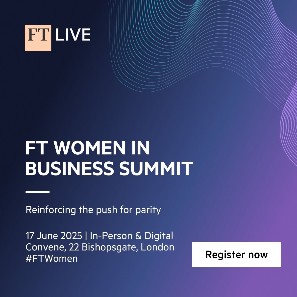 Will DEI survive the decade?

Explore what’s next for inclusion at the FT Women in Business Summit on 17 June in London.

Save your seat: womeninbusiness.live.ft.com

#FTWomen