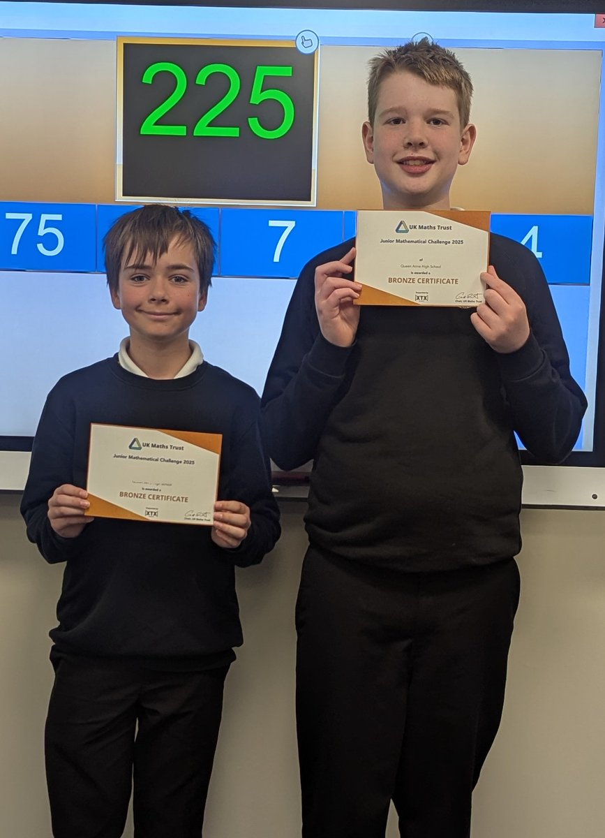QAHS_Maths (@qahs_maths) on Twitter photo Well done to our junior maths challenge bronze, silver and gold winners. Here is a selection of our winners! <a href="/qahsinfo/">Queen Anne HS</a> Well done to our junior maths challenge bronze, silver and gold winners. Here is a selection of our winners! <a href="/qahsinfo/">Queen Anne HS</a>
