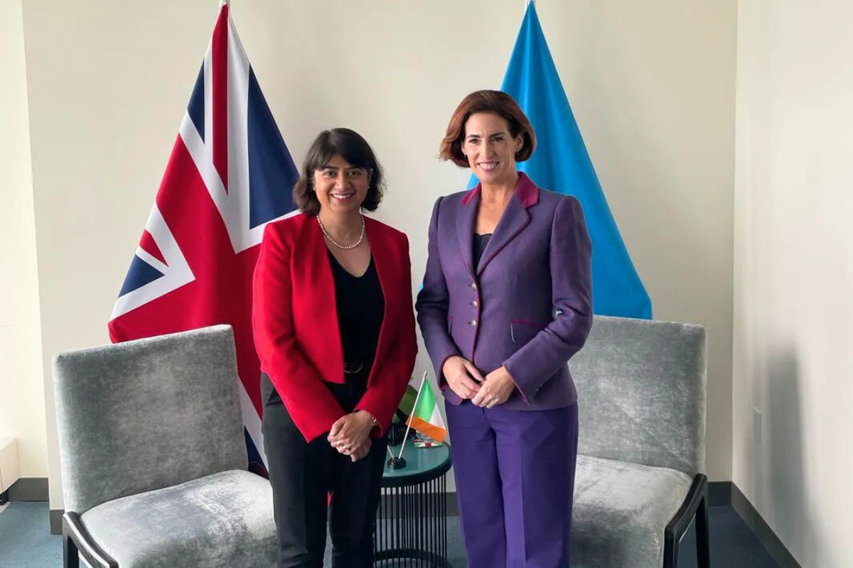 Disability Unit (@disabilitygovuk) on Twitter photo Disability should never be a barrier to success.
That's why Minister <a href="/SeemaMalhotra/">Seema Malhotra</a> joined <a href="/1Hildegarde/">Hildegarde Naughton</a> at #COSP18 to discuss the UK and Ireland’s shared goal of putting disabled people at the heart of everything we do 🇬🇧🇮🇪 Disability should never be a barrier to success.
That's why Minister <a href="/SeemaMalhotra/">Seema Malhotra</a> joined <a href="/1Hildegarde/">Hildegarde Naughton</a> at #COSP18 to discuss the UK and Ireland’s shared goal of putting disabled people at the heart of everything we do 🇬🇧🇮🇪