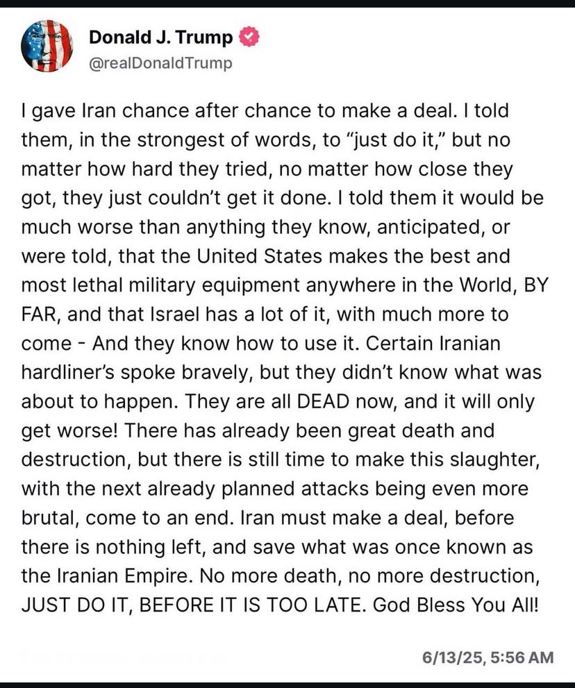 This statement from <a href="/POTUS/">President Donald J. Trump</a> begs the question, how many more chances does Iran think they have?