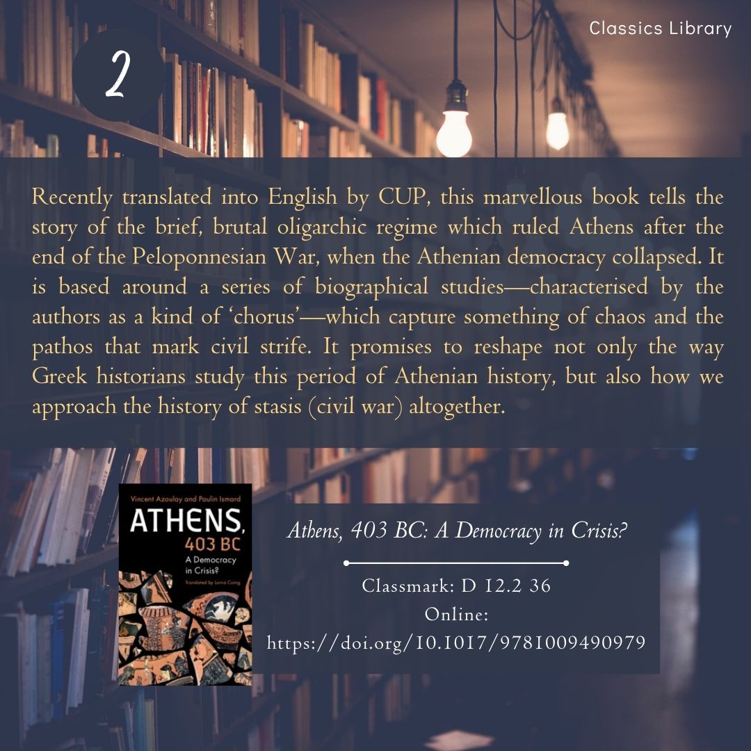 Classics Faculty Library tweet media