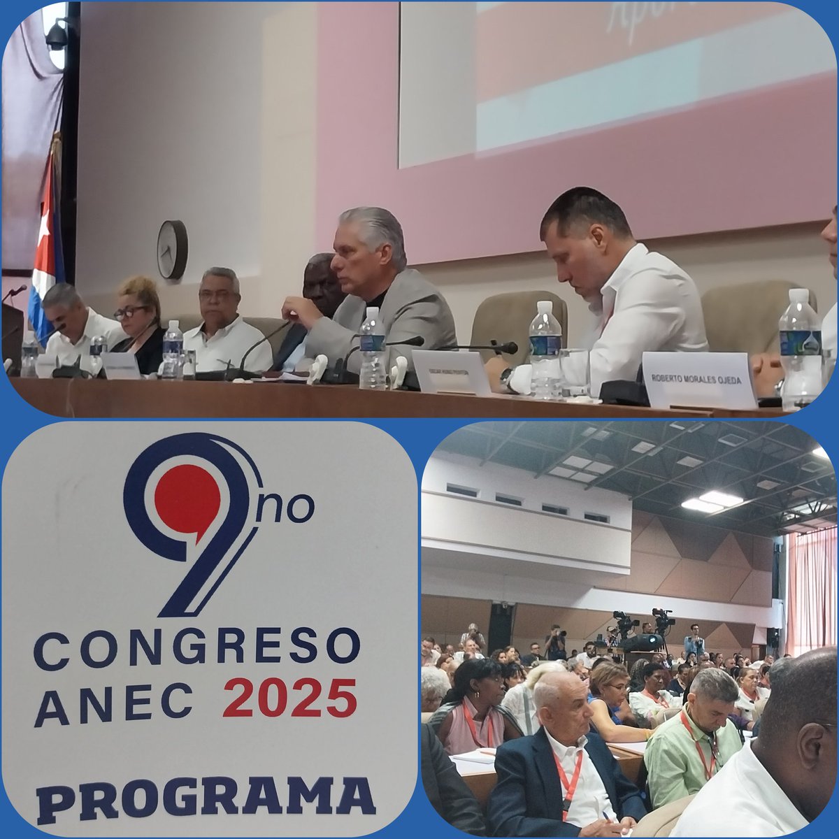 "Este ha sido un Congreso de Resistencia y Creatividad", así expresó nuestro Presidente <a href="/DiazCanelB/">Miguel Díaz-Canel Bermúdez</a> en la clausura del 9no Congreso de la ANEC.  <a href="/finanzasprecios/">Ministerio de Finanzas y Precios Cuba</a> <a href="/OnatdeCuba/">ONAT de Cuba</a> <a href="/CaudalGrupo/">Grupo Caudal S.A</a>