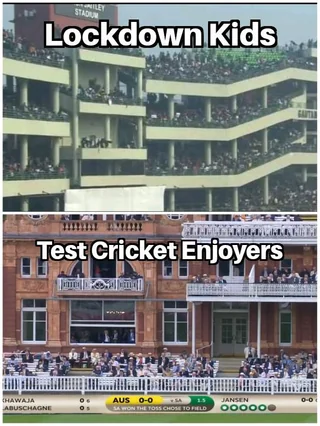 we love test cricket saaar 🤡