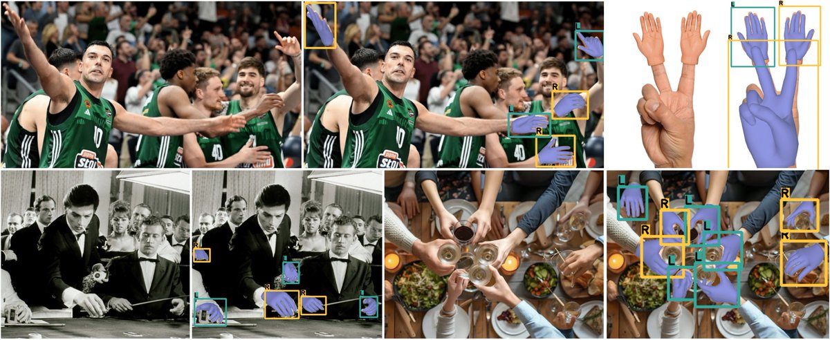 Excited to share our latest research at @CVPR2025!
WiLoR: End-to-end 3D Hand Localization and Reconstruction in-the-wild
  Project Page: rolpotamias.github.io/WiLoR/index.ht… 
  📍 Fri 13 Jun 10:30 a.m. - ExHall D Poster #152