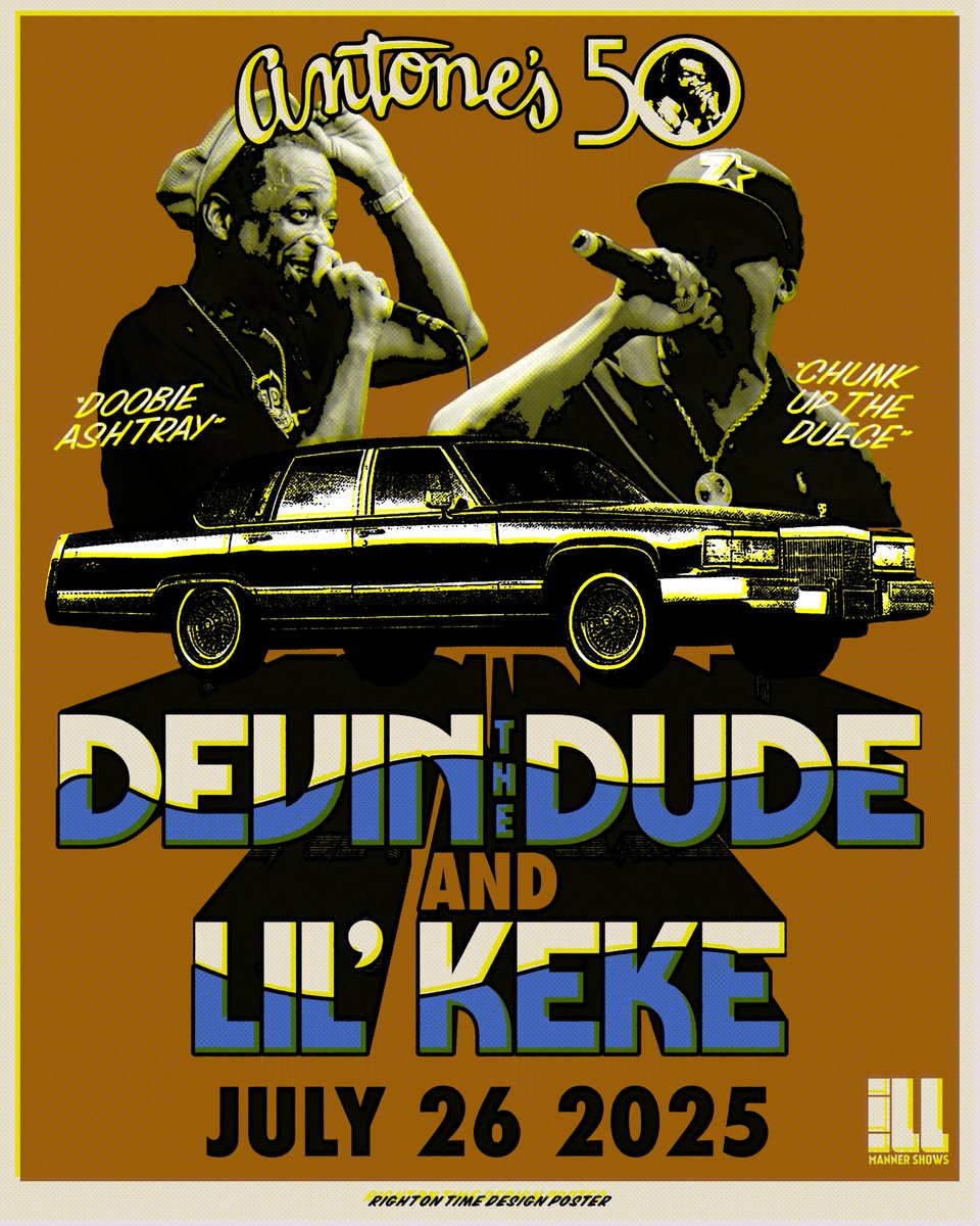 Antones's tweet photo. ON SALE NOW 🎯

JUN 26 – Devin The Dude &amp; Lil’ Keke
AUG 7 – Lew Apollo Album Release w/ Brother Thunder

Photo of Devin The Dude at Antone's by Salihah Saadiq, April 2023. https://t.co/VAmdHHhNLB