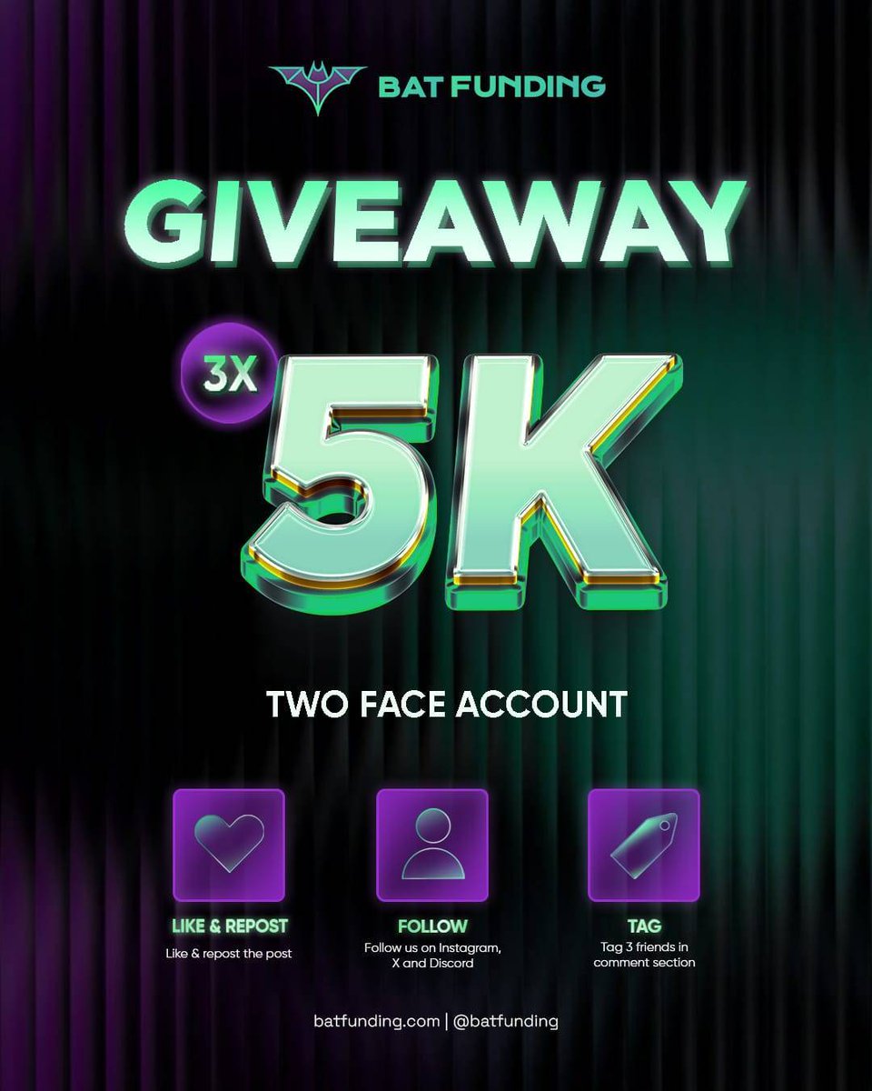JALO CEO๐น๐ท (@jalo_fx) on Twitter photo ๐ 3x 5000 GIVEAWAY ALERT ๐ท To participate: ๐ท
Follow
<a href="/BatFunding/">BAT Funding</a>
<a href="/Jalo_Trades/">JALO || CEO ๐น๐ท</a>
Join discord discord.gg/batfunding
๐ท Like, repost and tag 3 traders ๐ท Join in discord: ๐ท7 days โ๏ธ ๐ 3x 5000 GIVEAWAY ALERT ๐ท To participate: ๐ท
Follow
<a href="/BatFunding/">BAT Funding</a>
<a href="/Jalo_Trades/">JALO || CEO ๐น๐ท</a>
Join discord discord.gg/batfunding
๐ท Like, repost and tag 3 traders ๐ท Join in discord: ๐ท7 days โ๏ธ