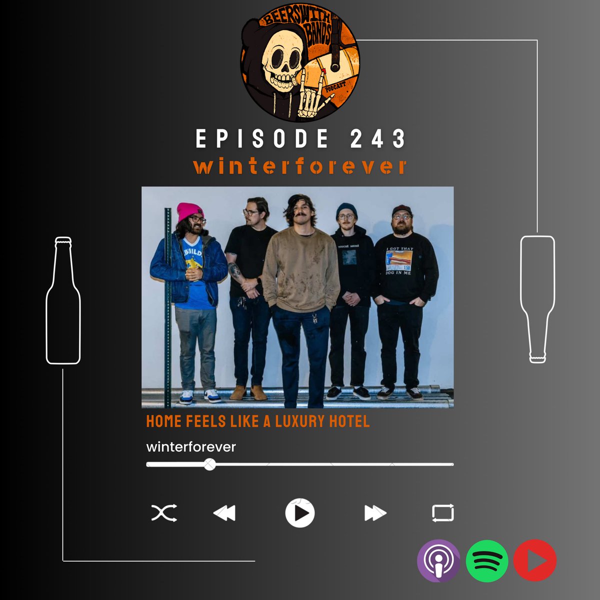 BeersWBandsPod's tweet image. On this episode I sit down with @wintrforevr. We talk about &quot;Home Feels Like A Luxury Hotel&quot;, tour, &amp;amp; the future! Check it out!!!

Streaming: linktr.ee/BeersWithBands

YouTube: youtu.be/PuqvHTGmxhU?si…