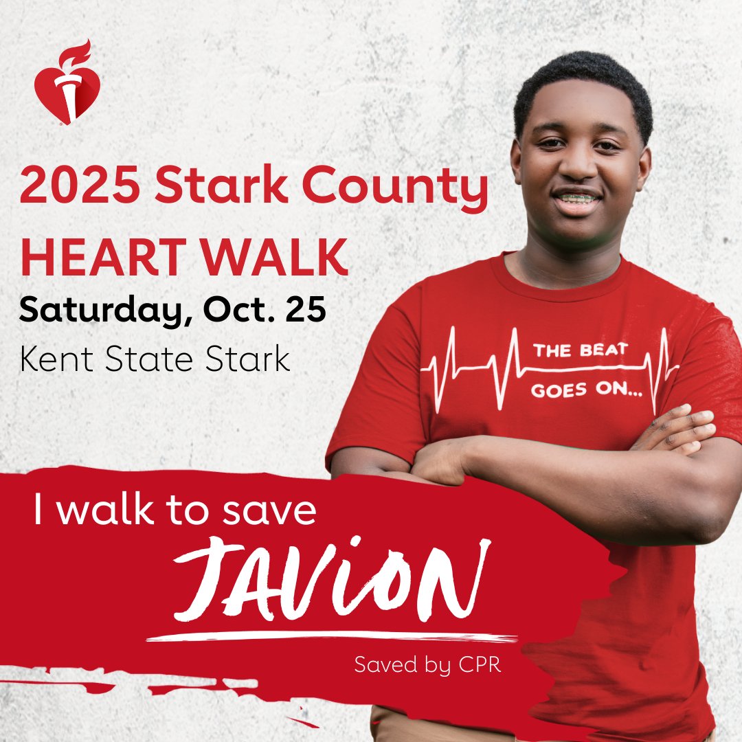 👟❤️ Lace up, Stark County! On Saturday, Oct. 25th, we WALK TO SAVE LIVES!

Register today for the Heart Walk and join our Nation of Lifesavers: spr.ly/60154MGKT