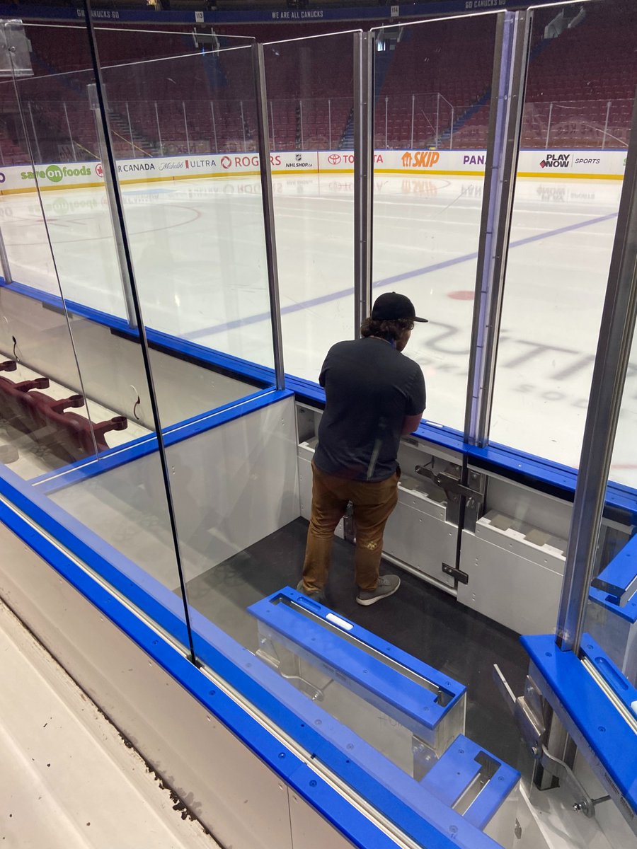 Not only can you watch hockey, lacrosse and musical acts at Rogers Arena, you can also go on a behind the scenes tour! 

The highlight for my hockey-loving husband? Sitting in the penalty box, of course!