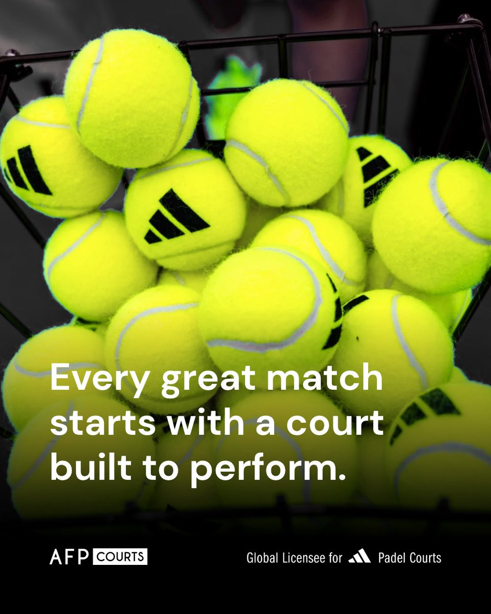 Every great match starts with a court built to perform. 🏆🎾 AFP Courts—engineered with precision, trusted by champions.

#AFPcourts #adidasPadel #adidaspadelcourts #PadelExcellence