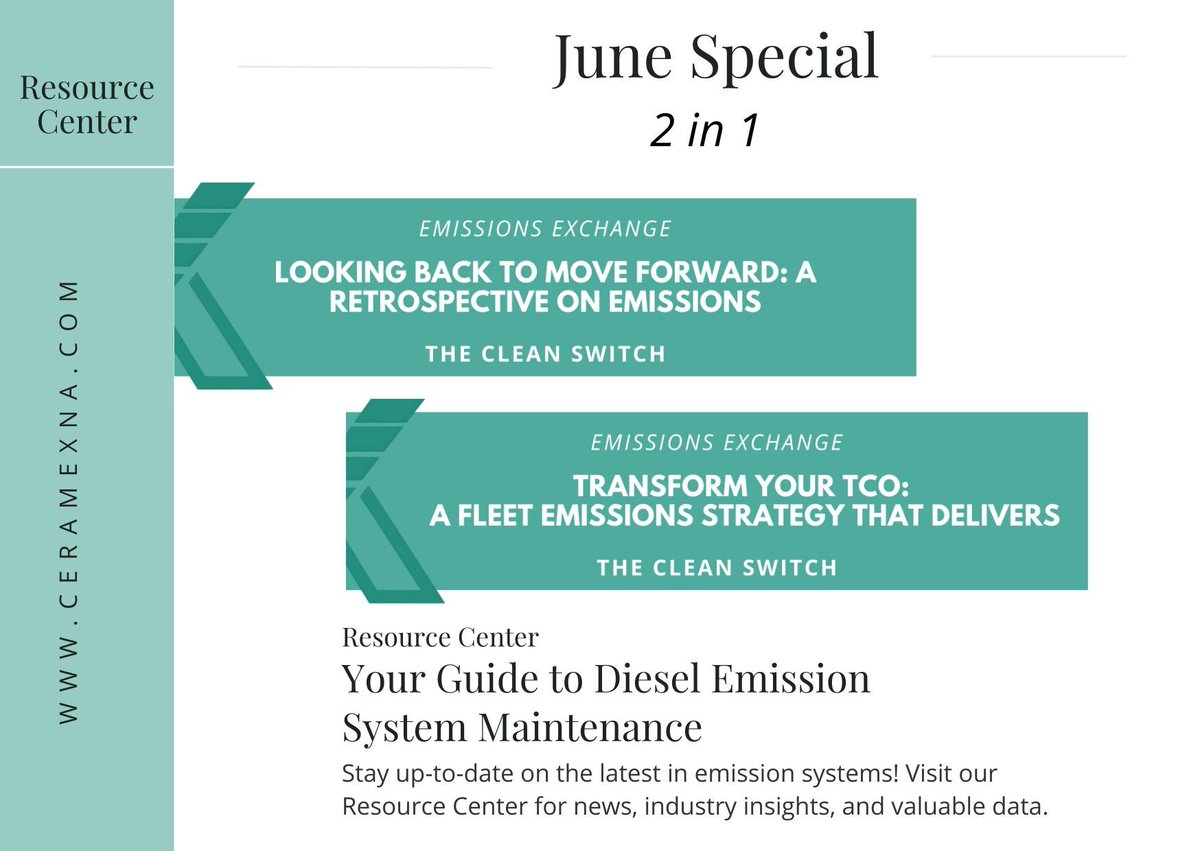 June Special: 2-in-1 Emissions Insights!
We’ve doubled down on fleet value this month with two powerful reads from The Clean Switch:

✅ Looking Back to Move Forward: A Retrospective on Emissions
✅ Transform Your TCO: A Fleet Emissions Strategy That Delivers

📘 Start with the