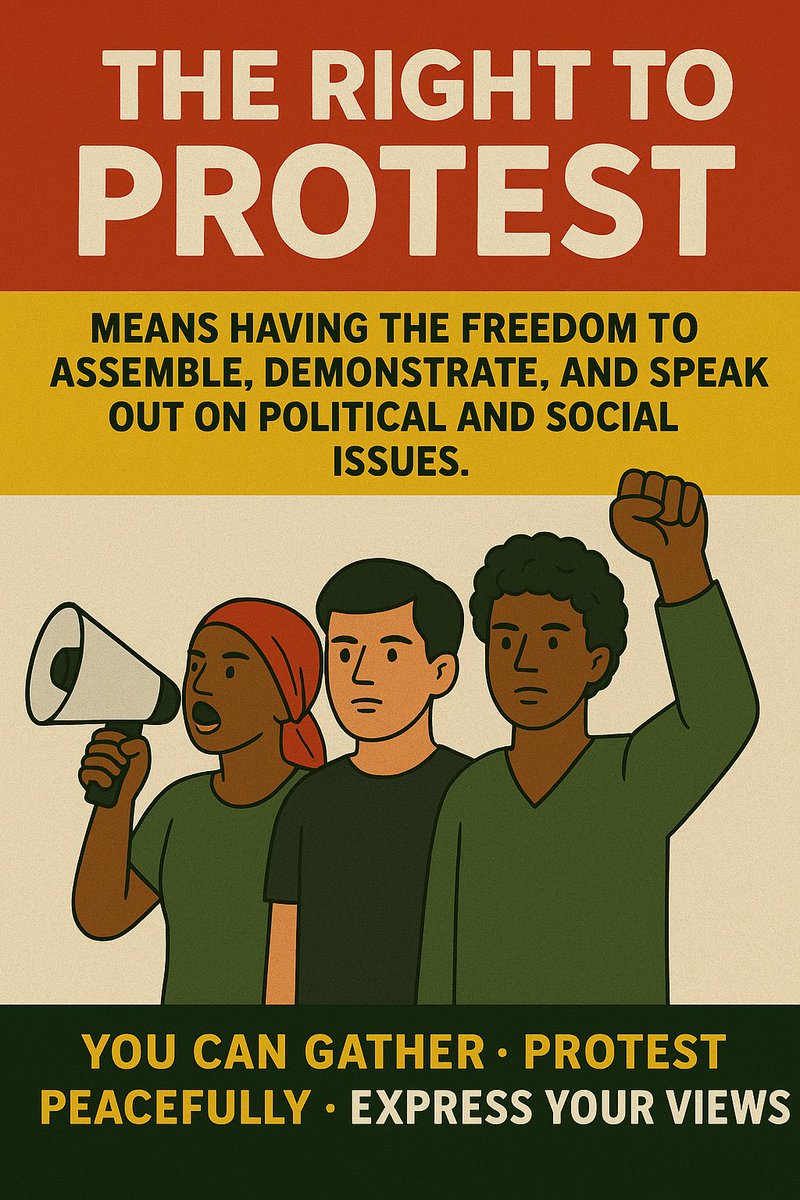 THREAD

Understanding the Right to Protest, International Law, African charter and the Kenya’s Constitution 🇰🇪 

The right to protest is a fundamental human right protected by international law and Kenya’s 2010 Constitution. 

Here's what you need to know