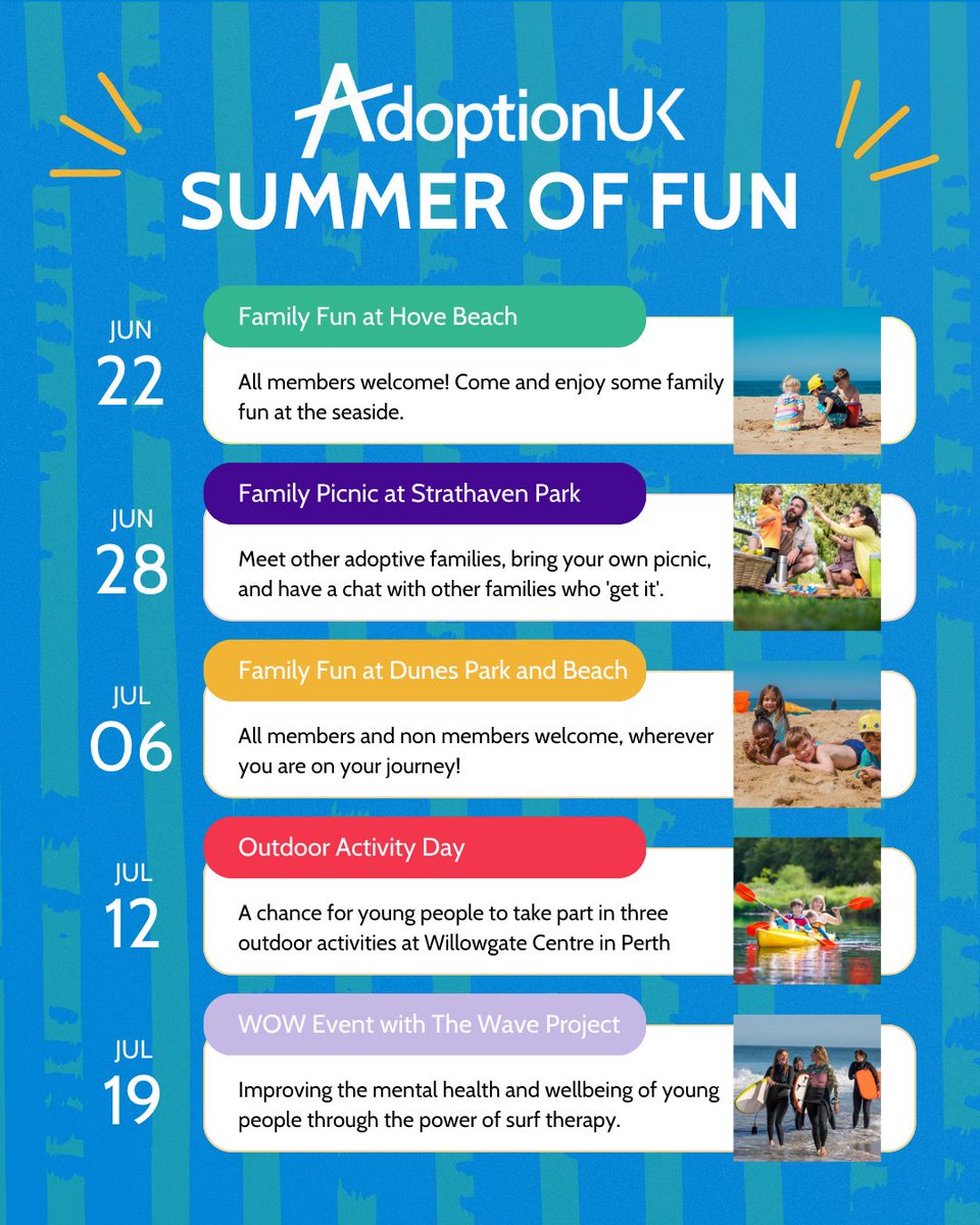 Our Summer of Fun is just getting started! From beach days to surf therapy, there's something for everyone. Visit the events page in your Members Area or check out our events open to all under the ‘Get Involved’ tab on our website. For Scotland, visit: ow.ly/irmA50W8Z8k