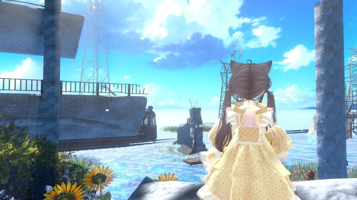 1日ゲームしすぎてつかれたぁ🫠

World：望塔私塾3 望塔私塾3 
vrchat.com/home/world/wrl…
 #VRC #VRChat_world紹介 #VRChatPhotography
